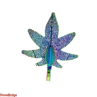Electroplated Jewelry Leaves - Type #8 - Small Rainbow Leaf    from Stonebridge Imports