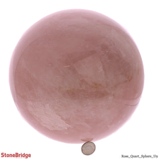 Rose Quartz Sphere U#9 - 7 1/2"    from Stonebridge Imports