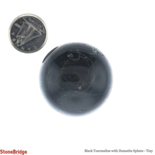 Tourmaline & Hematite Sphere - Tiny    from Stonebridge Imports