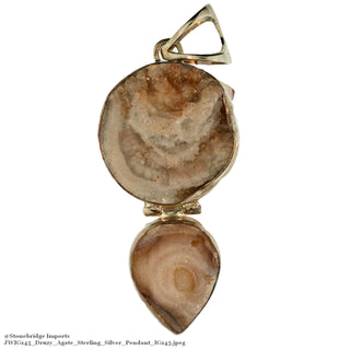 Druzy Agate Sterling Silver Pendant IG145    from Stonebridge Imports