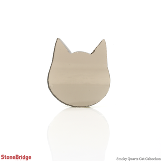 Smoky Quartz Cat Cabochon - 1 1/2"    from Stonebridge Imports