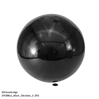 Black Obsidian Sphere - Small #2 - 2 1/4"    from Stonebridge Imports