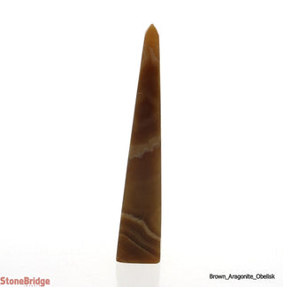 Brown Aragonite Obelisk #3 - 4" to 5"    from Stonebridge Imports