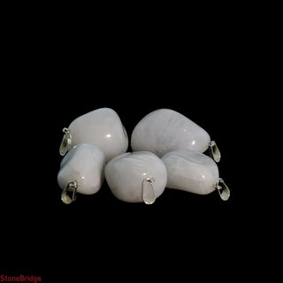 White Quartz Tumbled Pendants - 5 Pack    from Stonebridge Imports