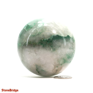 Green Aventurine Bi-Colour Sphere - Small #2 - 2 1/4"    from Stonebridge Imports