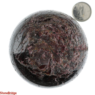 Garnet Sphere - Medium #1 - 2 3/4"    from Stonebridge Imports