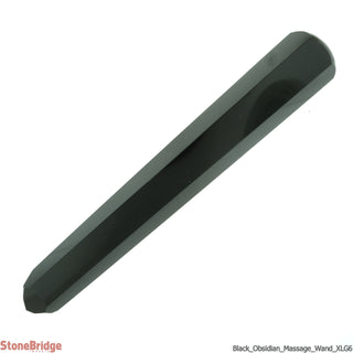 Obsidian Pointed Massage Wand - Extra Large #6 - 7"    from Stonebridge Imports