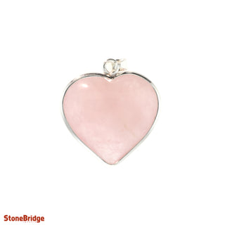 Rose Quartz Heart Pendant    from Stonebridge Imports