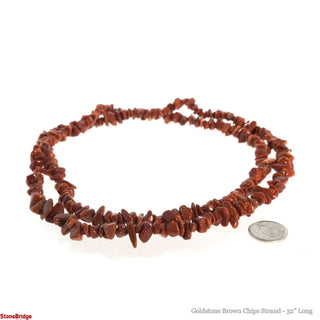 Goldstone Brown Chip Strands - 5mm to 8mm    from Stonebridge Imports