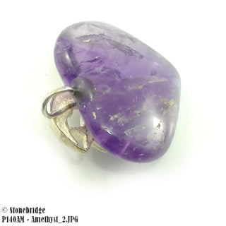 Amethyst Moon And Star And Heart Silver Pendat    from Stonebridge Imports
