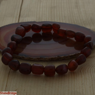 Agate Dark Red Tumbled Bracelets    from Stonebridge Imports