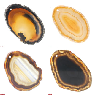 Agate Slices Drilled - 2" to 3"    from Stonebridge Imports