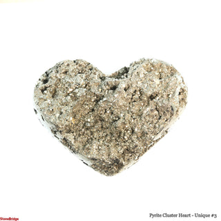 Pyrite Cluster Heart U#3 - 4"    from Stonebridge Imports