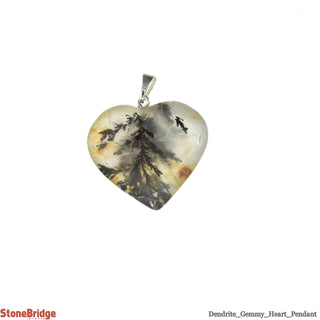Dendrite Gemmy Heart Pendant - 3/4" to 1 1/4"    from Stonebridge Imports