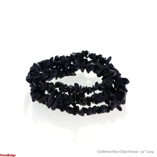 Goldstone Blue Chip Strands - 5mm to 8mm    from Stonebridge Imports