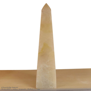 Amber Aragonite Obelisk Unique#1 - 50cm    from Stonebridge Imports