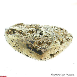 Pyrite Cluster Heart U#1 - 3 1/2"    from Stonebridge Imports