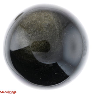 Obsidian Gold Sheen Sphere - Extra Small #1 - 1 1/2"    from Stonebridge Imports