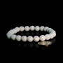 Porcelain White Faceted Round Bracelet - 8mm    from Stonebridge Imports