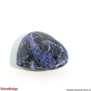 Sodalite Puffy A Heart #1 - 1" to 1 1/2"    from Stonebridge Imports