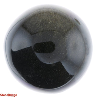 Obsidian Rainbow Sheen Sphere - Medium #4 - 3"    from Stonebridge Imports