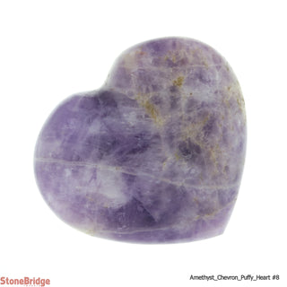 Amethyst Chevron Puffy Heart #3 50 to 74g    from Stonebridge Imports