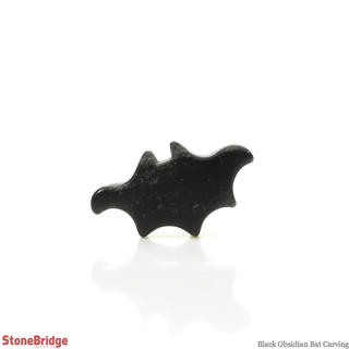 Black Obsidian Bat Cabochon - 1"    from Stonebridge Imports