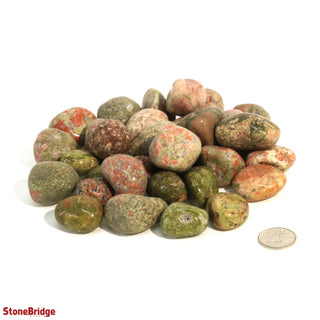 Unakite Tumbled Stones - India    from Stonebridge Imports