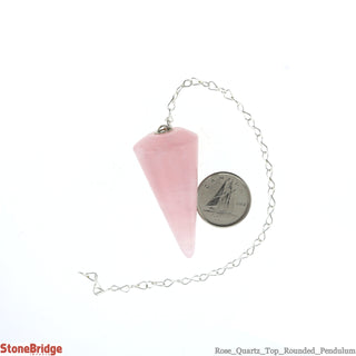 Rounded Rose Quartz Pendulum - Type 2    from Stonebridge Imports