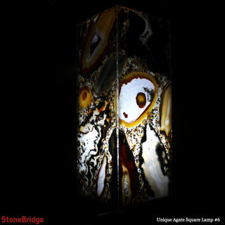 Agate Slice Tower Lamp U#6 - 40cm    from Stonebridge Imports