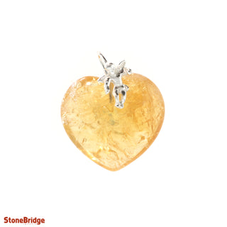 Citrine Heart & Angel Pendant    from Stonebridge Imports