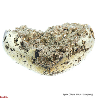 Pyrite Cluster Heart U#3 - 4"    from Stonebridge Imports