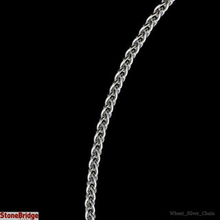 Sterling Silver Chain "Wheat Style" 035 - 18" Long    from Stonebridge Imports