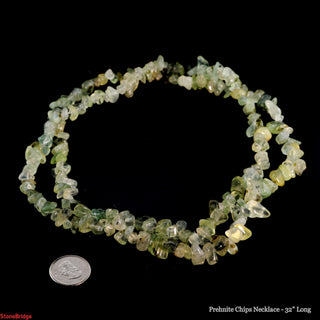Prehnite Chip Strands - 5mm to 8mm    from Stonebridge Imports