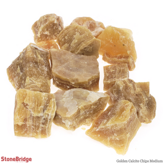 Calcite Golden Chips - Medium    from Stonebridge Imports