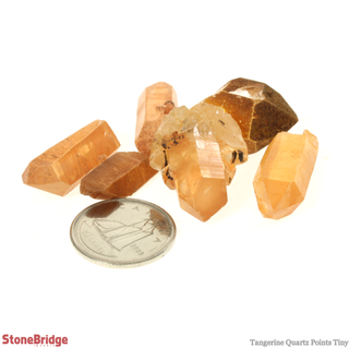 Tangerine Quartz Points - Tiny - 200g Bag    from Stonebridge Imports