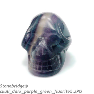 Fluorite Skull Carving #1 - 1 1/2" to 2"    from Stonebridge Imports