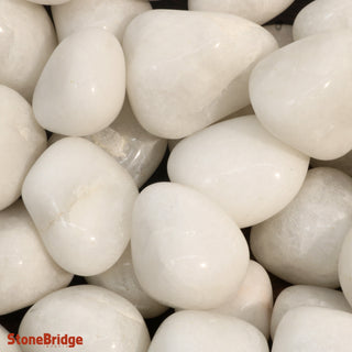 White Agate Tumbled Stones - India    from Stonebridge Imports