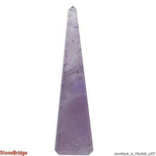 Amethyst Obelisk A #4 E Tall 4 1/4" to 6"    from Stonebridge Imports