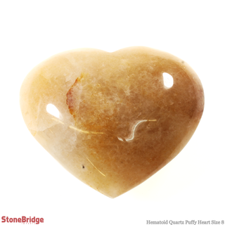 Hematoid Quartz Heart #8 - 2" to 3 1/2"    from Stonebridge Imports