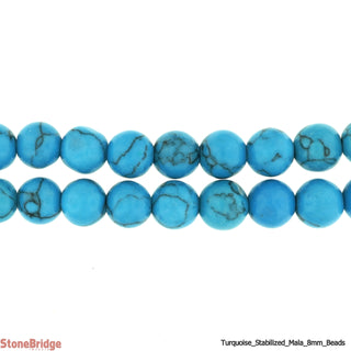 Turquoise Japa Mala Prayer Beads - 8mm    from Stonebridge Imports