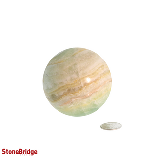 Calcite Green Sphere - Medium #1 - 2 3/4"    from Stonebridge Imports