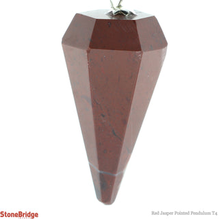Red Jasper Pendulum 6 Facets & Bead    from Stonebridge Imports