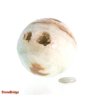 Caribbean Blue Calcite Sphere - Small #3 - 2 1/4"    from Stonebridge Imports