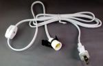 White Power Cord for Table Lamp - 7W bulb included    from Stonebridge Imports