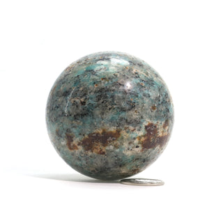 Amazonite Feldspar Sphere - Small #1 - 2 1/4"    from Stonebridge Imports