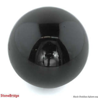 Black Obsidian Sphere - Extra Small #3 - 2"    from Stonebridge Imports
