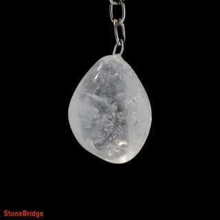 Keychain - Clear Quartz Tumbled    from Stonebridge Imports