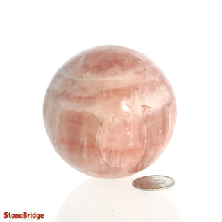 Calcite Rose Sphere - Small #2 - 2 1/4"    from Stonebridge Imports