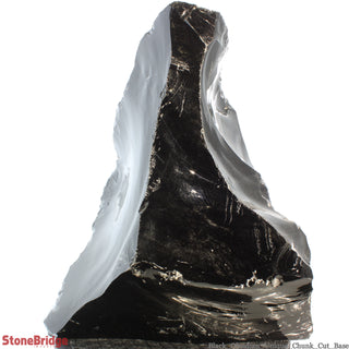 Obsidian Black Boulder Cut-Base U#35    from Stonebridge Imports